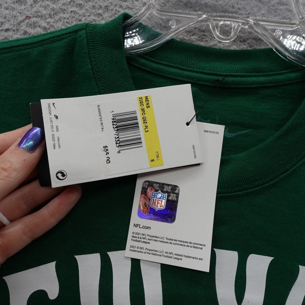 Nike NFL New York Jets TShirt Mens‎ Small Green Pocket Tee Short Sleeve NWT - Picture 7 of 13